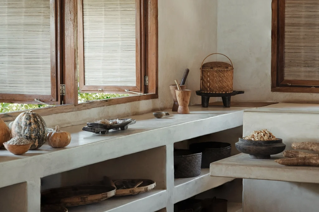Sussurro Lodge Mozambique open kitchen.