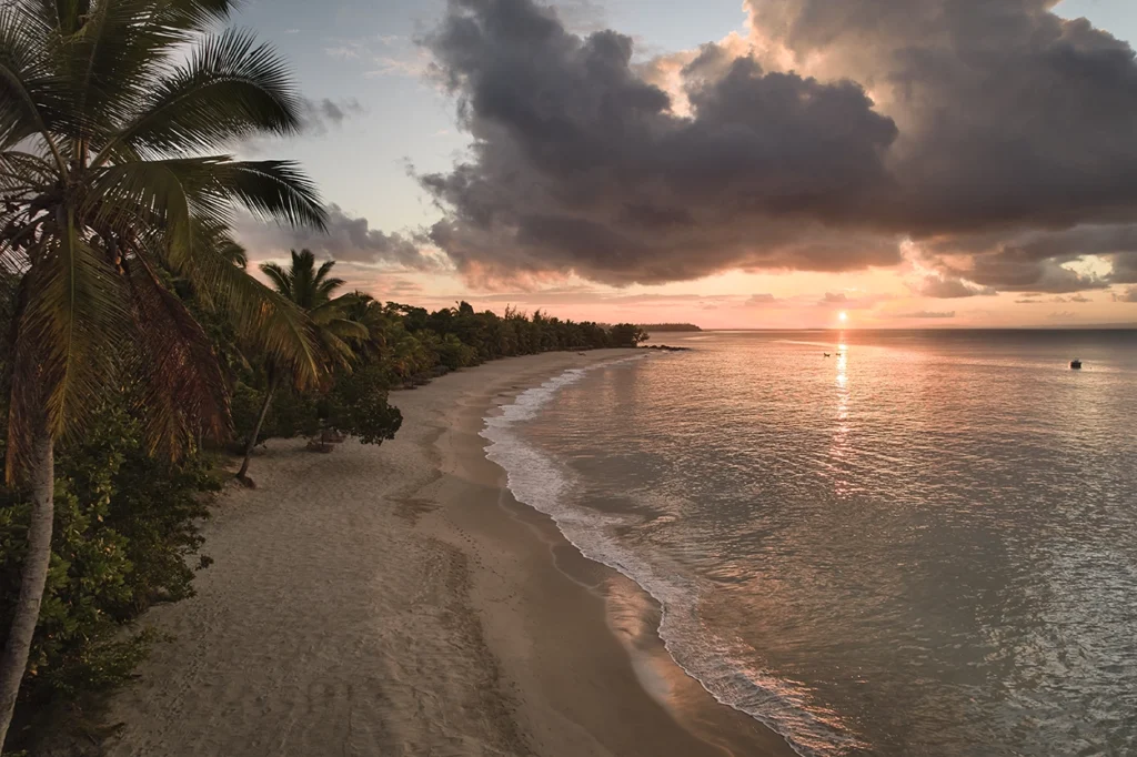 Ile Sainte Marie Sunset scene over Voaara